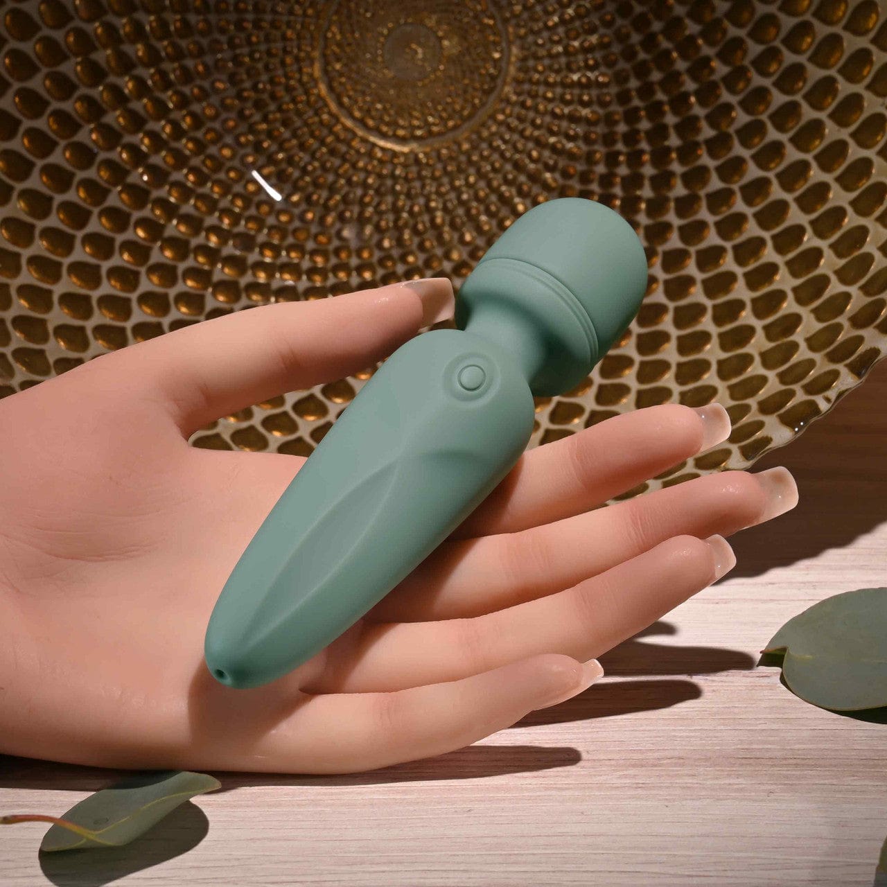 Evolved - Rumble Vibrating Mini Wand Massager (Green) EV1190 Durio.sg