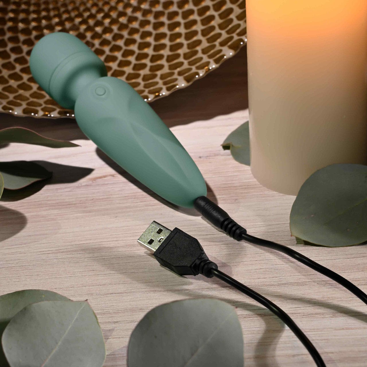Evolved - Rumble Vibrating Mini Wand Massager (Green) EV1190 Durio.sg
