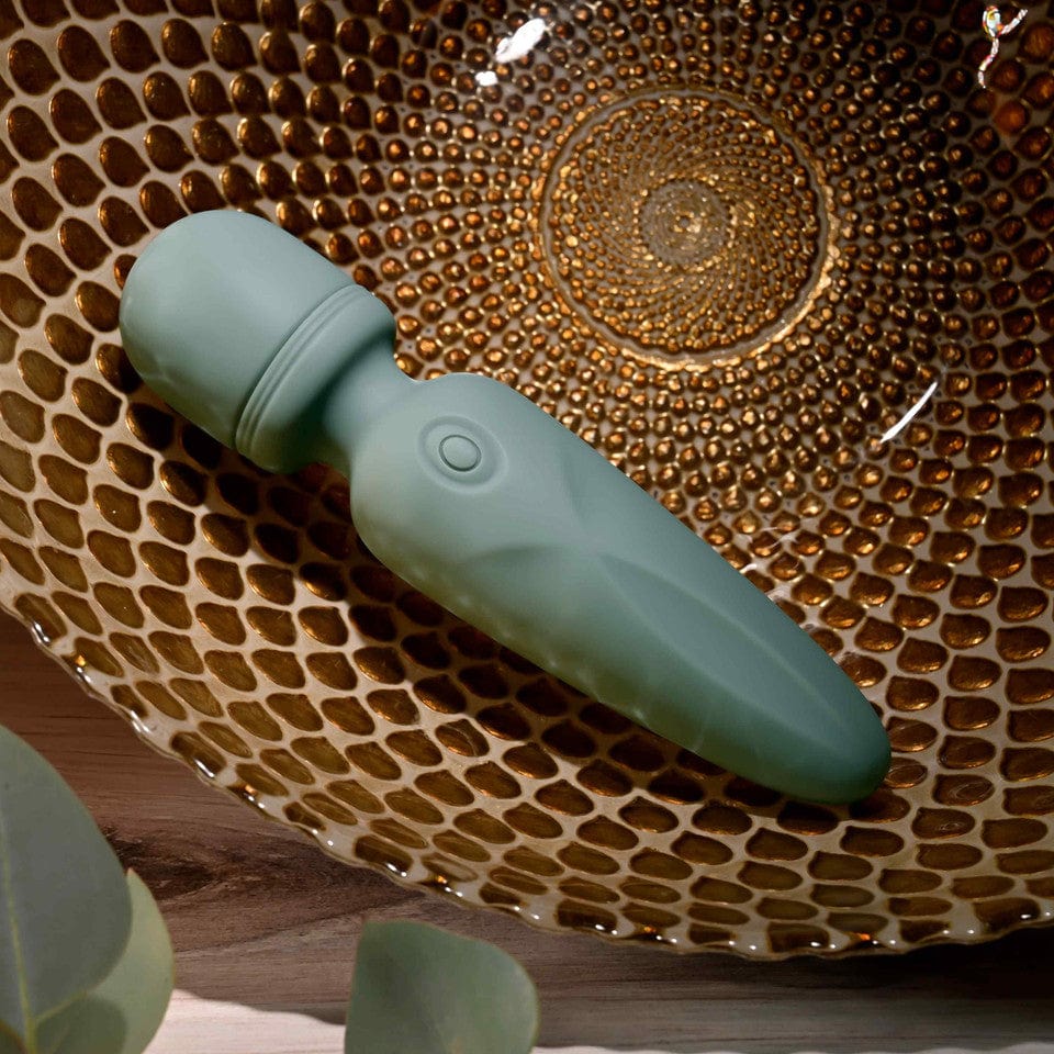 Evolved - Rumble Vibrating Mini Wand Massager (Green) EV1190 Durio.sg