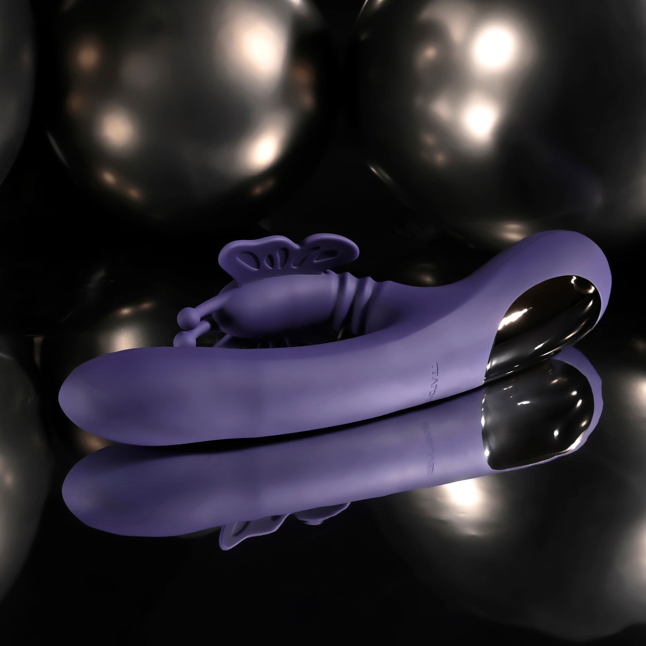 Evolved - Wings of Frenzy Rechargeable Rabbit Vibrator (Purple) EV1221 Durio.sg