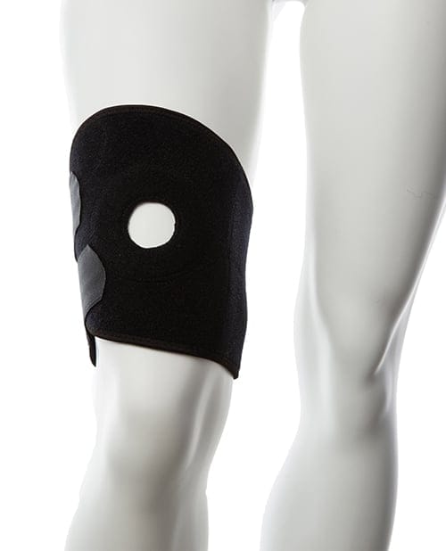 Gender Fluid - Padded Thigh Rider Strap-On Harness S-L (Black) GF1001 Durio.sg
