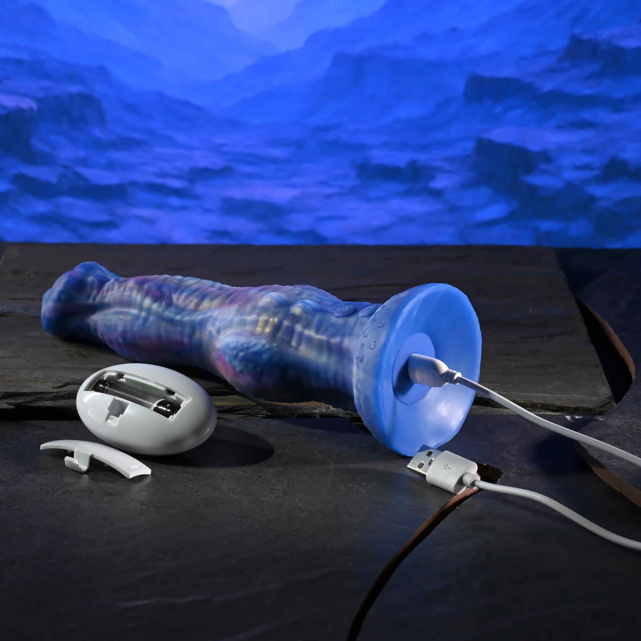 Gender X - Wildest Dreams Remote-Controlled Thrusting Fantasy Dildo (Multi Colour) GX1003 Durio.sg