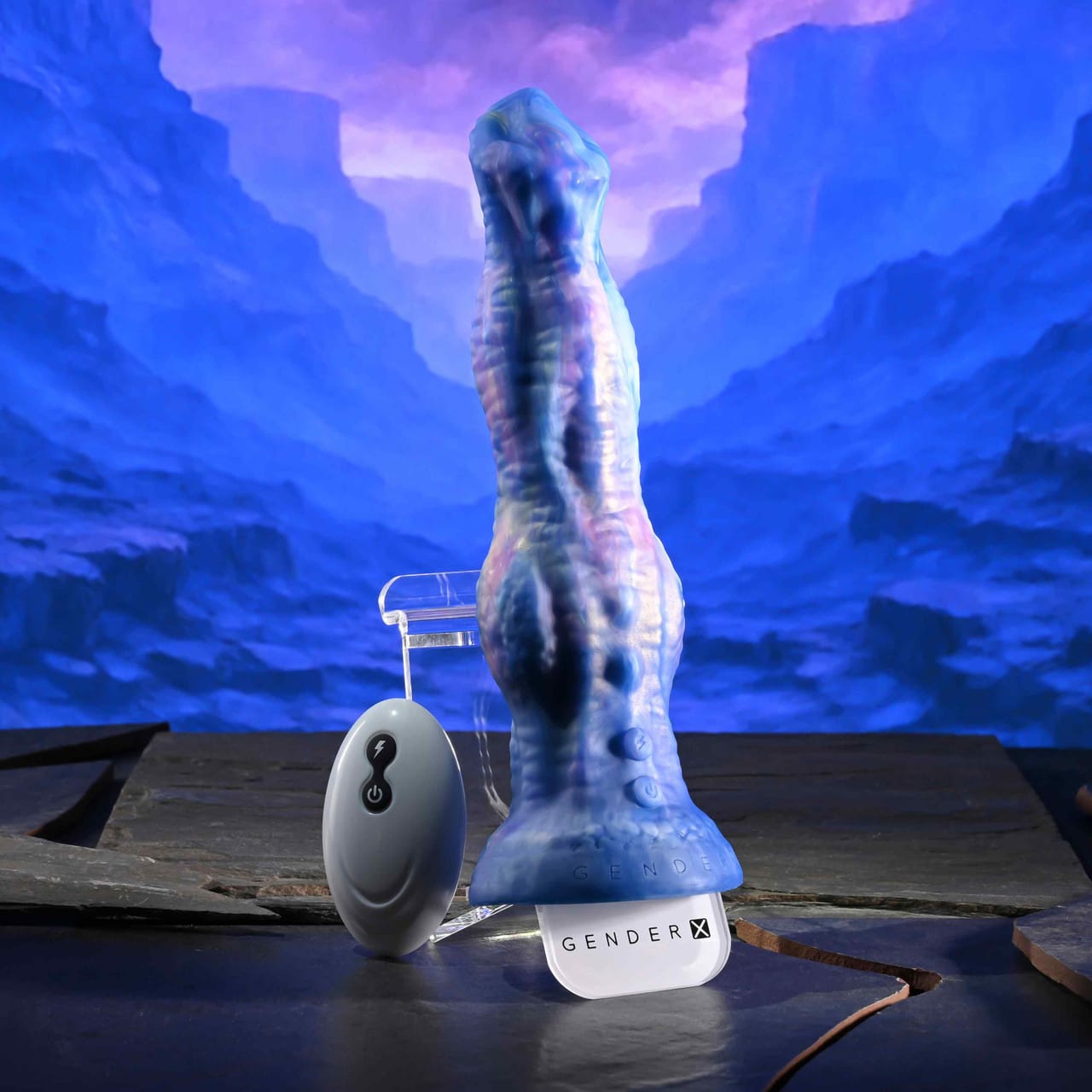 Gender X - Wildest Dreams Remote-Controlled Thrusting Fantasy Dildo (Multi Colour) GX1003 Durio.sg