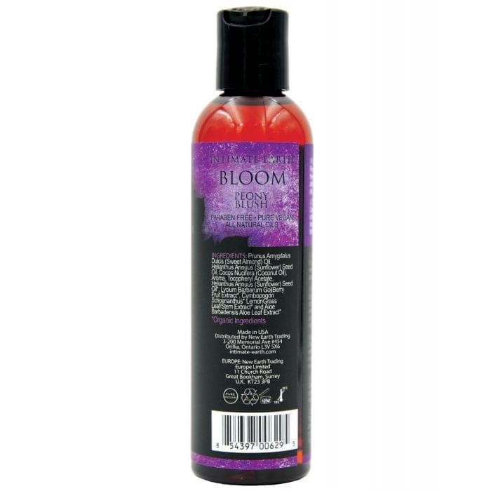 Intimate Earth - Bloom Peony Blush Natural Massage Oil 120 ml IE1049 Durio.sg