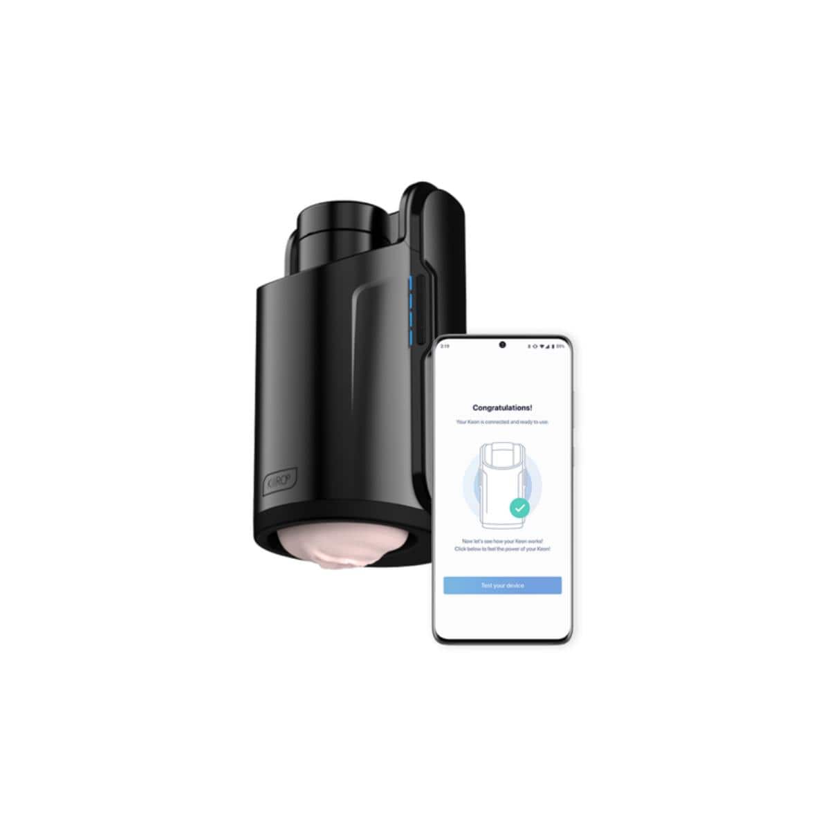 Kiiroo - Keon App Controlled Interactive Automatic Device with WiFi Connectivity with Stroker Combo Set KR1062 Durio.sg
