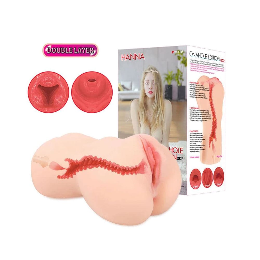 Kokos - Onahole Edition 002 Double Layer By Hanna Masturbator (Beige) KK1067 Durio.sg