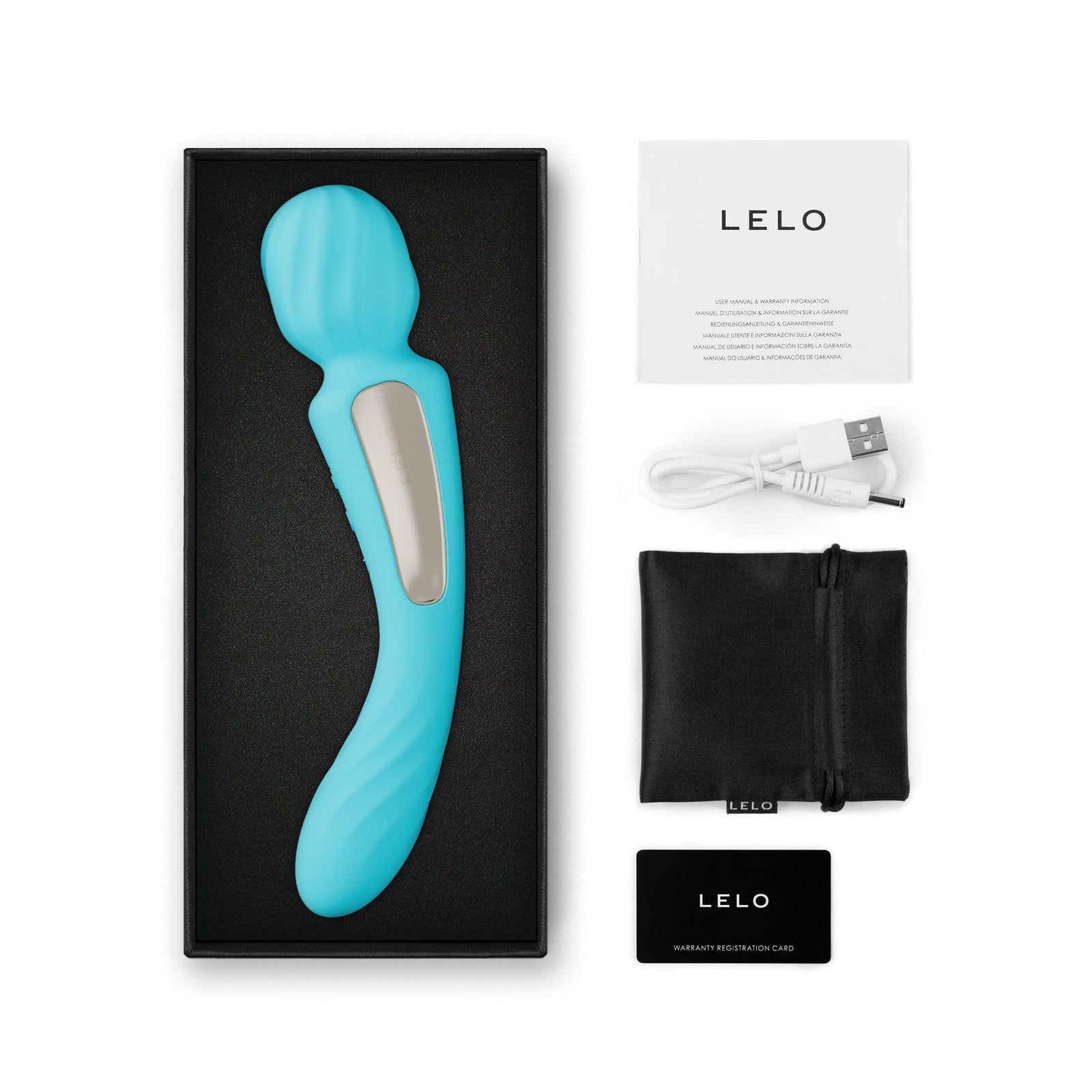 LELO - Switch App-Controlled Double Sided Wand Massager Vibrator Durio.sg