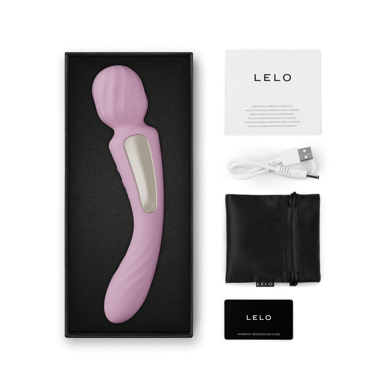 LELO - Switch App-Controlled Double Sided Wand Massager Vibrator Durio.sg
