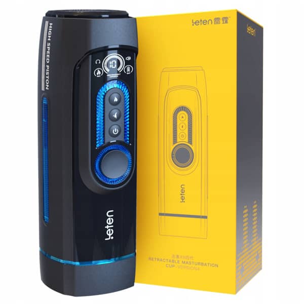 Leten - High Speed Pistons X9 Fourth Generation Automatic Heating Masturbator (Blue) LET1026 Durio.sg