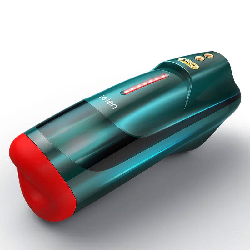 Leten - Version III Blowjob Thrusting Moaning Intelligent Heating Masturbator (Dark Green) LET1030 Durio.sg
