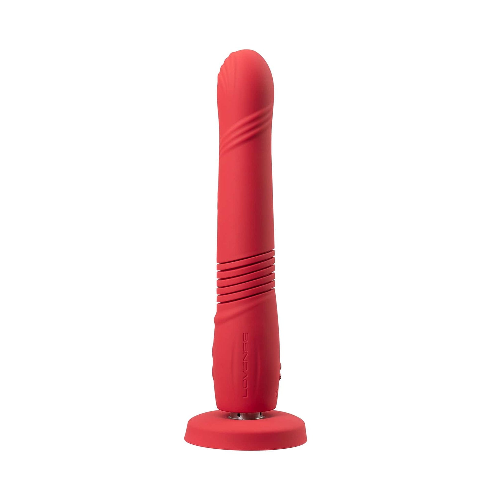 Lovense - Gravity App-Controlled Thrusting Dildo (Red) Realistic Dildo with suction cup (Vibration) Rechargeable