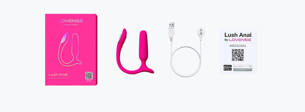 Lovense - Lush Anal Vibrating Butt Plug (Pink) LOS1075 Durio.sg