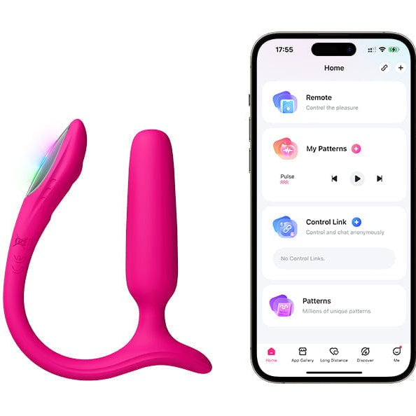 Lovense - Lush Anal Vibrating Butt Plug (Pink) LOS1075 Durio.sg