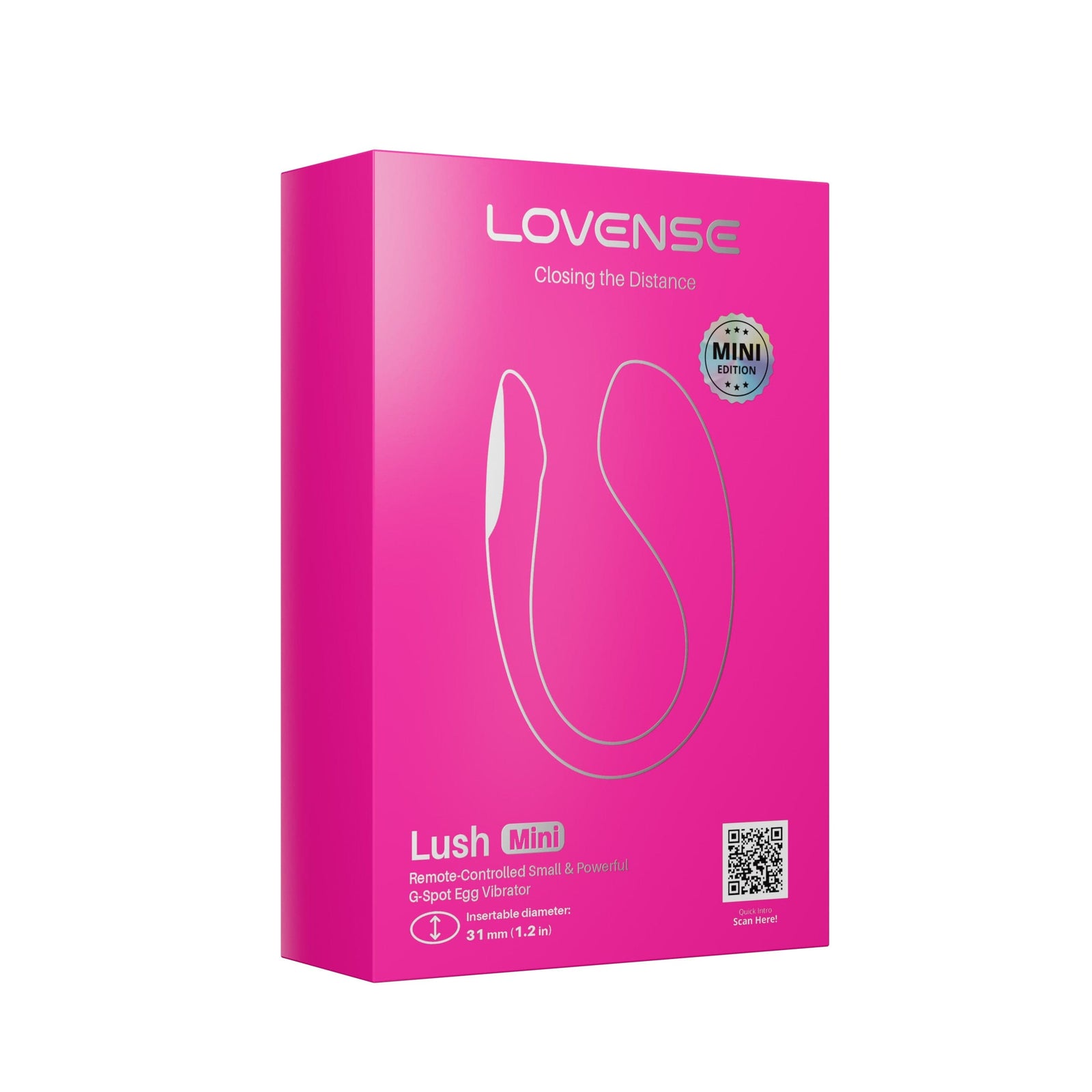 Lovense - Lush Mini App-Controlled Bullet Egg Vibrator (Pink) LOS1072 Durio.sg