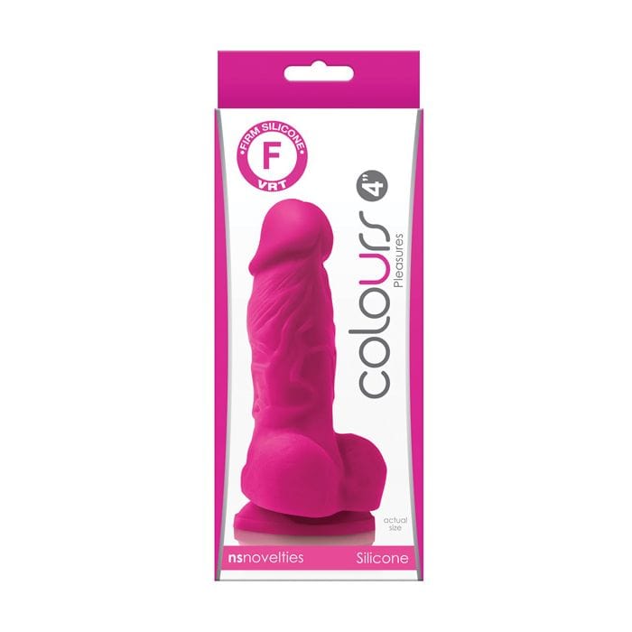 NS Novelties - Colours Pleasures Dong with Balls and Suction Cup Dildo 4" Durio.sg