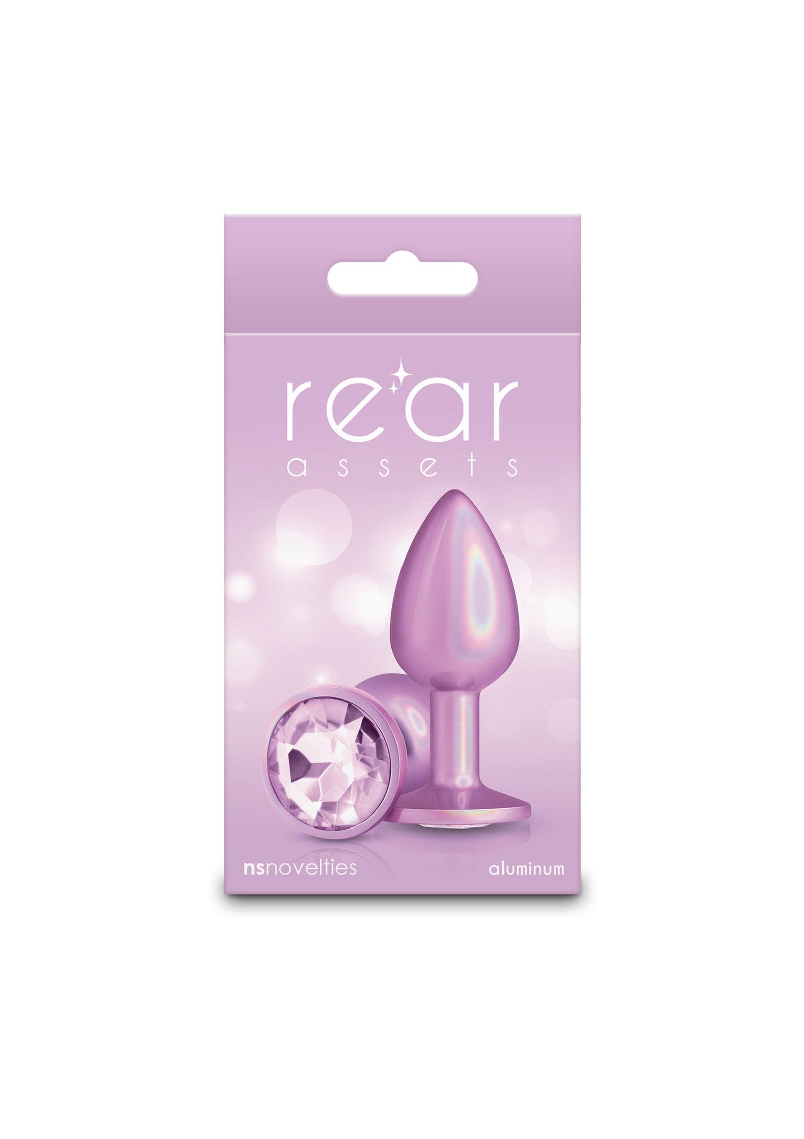 NS Novelties - Rear Asset Small Iridescent Aluminium Anal Plug (Pink) NS1173 Durio.sg