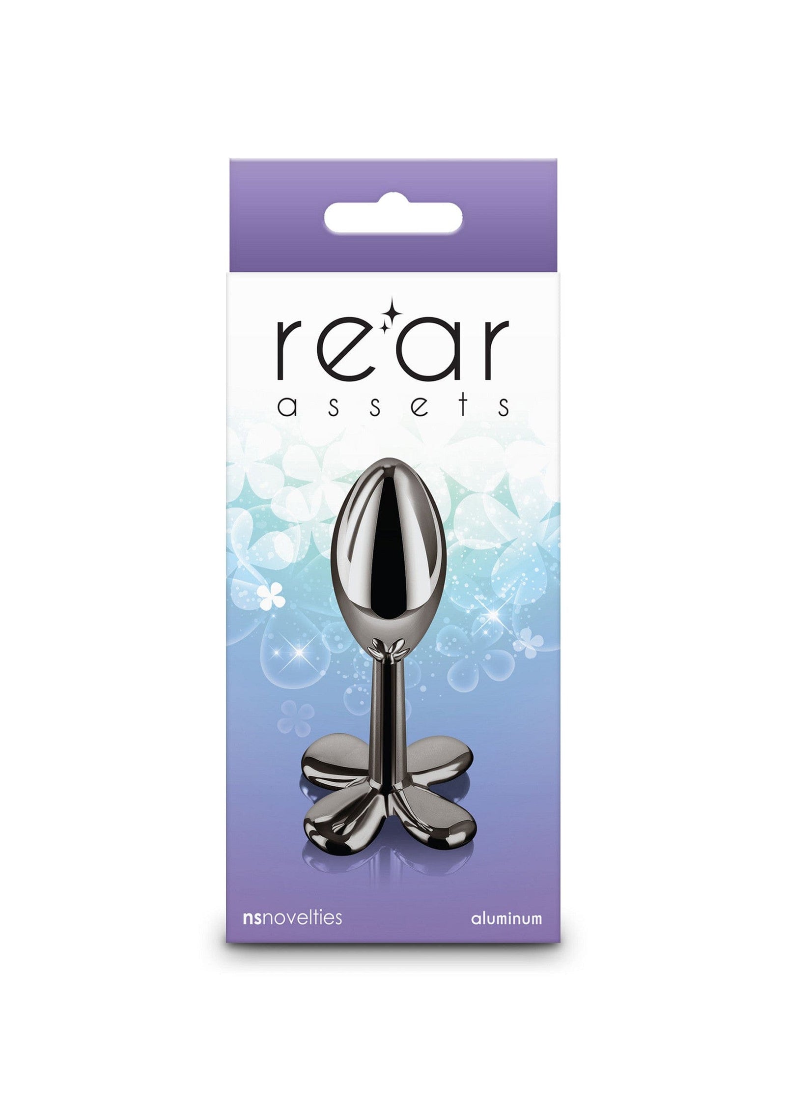 NS Novelties - Rear Assets Clover Aluminium Anal Plug (Gunmetal) NS1174 Durio.sg