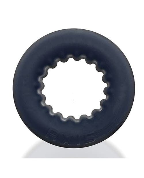 Oxballs - Axis Rib-Grip Stretch Cock Ring (Black) OX1055 Durio.sg
