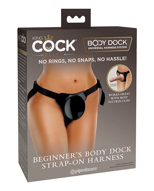 Pipedream - King Cock Elite Beginners Body Dock Strap On Harness (Black) PD2066 Durio.sg