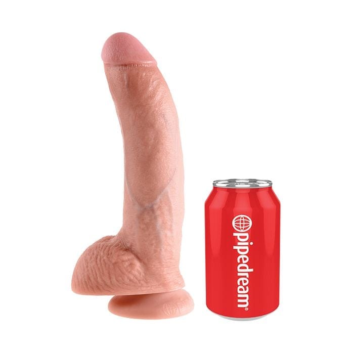Pipedream - King Cock Realistic Suction Cup Dildo with Balls (Beige) PD2065 Durio.sg