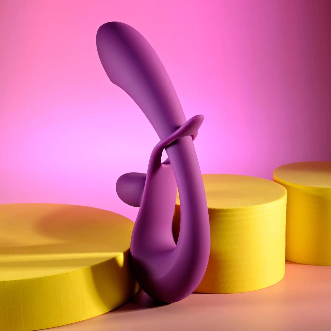 Playboy - Cha Cha Slide Adjustable Rechargeable Rabbit Vibrator (Purple) PLB1030 Durio.sg