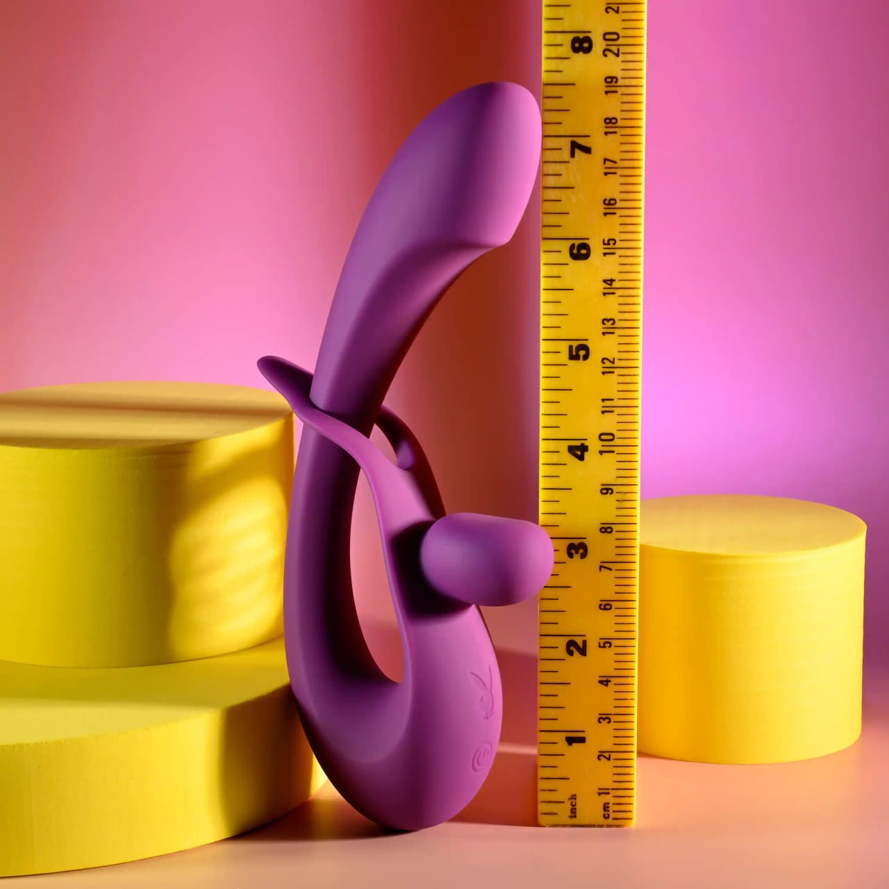 Playboy - Cha Cha Slide Adjustable Rechargeable Rabbit Vibrator (Purple) PLB1030 Durio.sg