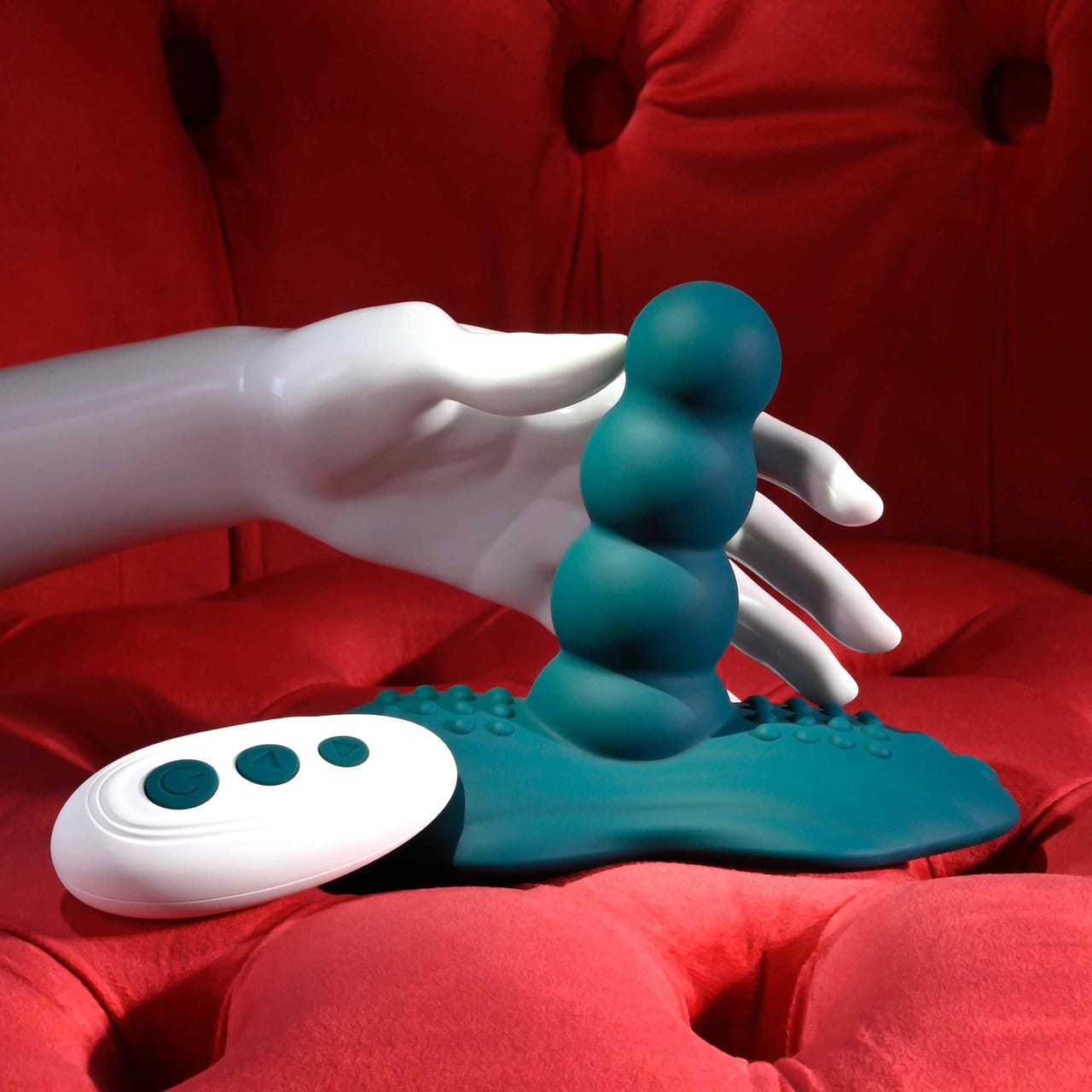 Playboy - Have A Seat Remote-Controlled Ride-On Vibrator (Green) PLB1032 Durio.sg