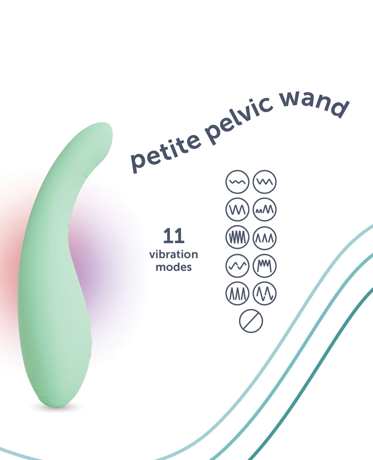 plusOne - Petite Heated Vibrating Pelvic Floor Therapy Wand PO1014 Durio.sg