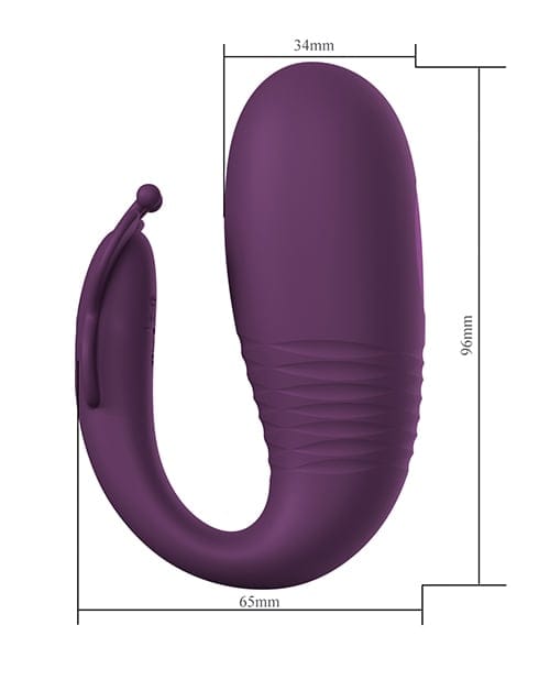 Pretty Love - Klay App-Controlled Thrusting Wearable Egg Vibrator (Purple) PL1156 Durio.sg