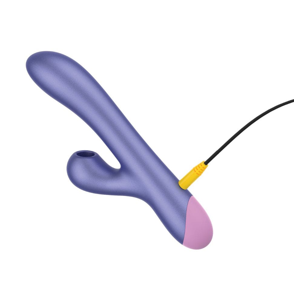 Romp - Pulse Suction Clitoral Air Stimulator Rabbit Vibrator (Purple) RM1029 Durio.sg