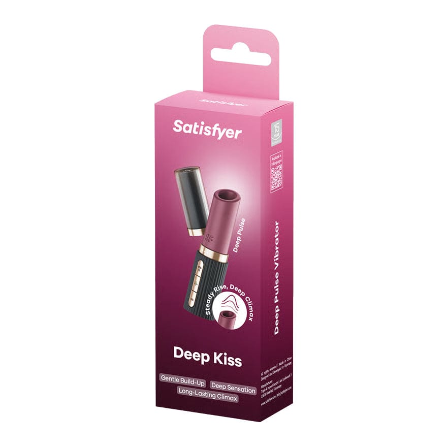 Satisfyer - Deep Kiss Clitoral Air Stimulator Vibrator (Berry) STF1307 Durio.sg