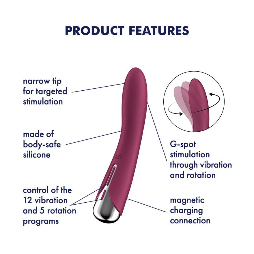 Satisfyer - Spinning Vibe 1 Rotating G Spot Vibrator Durio.sg