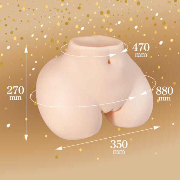 Seiraku Toys - Elegant Girl Premium Realistic 3D Torso Masturbator (Beige) SRT1014 Durio.sg