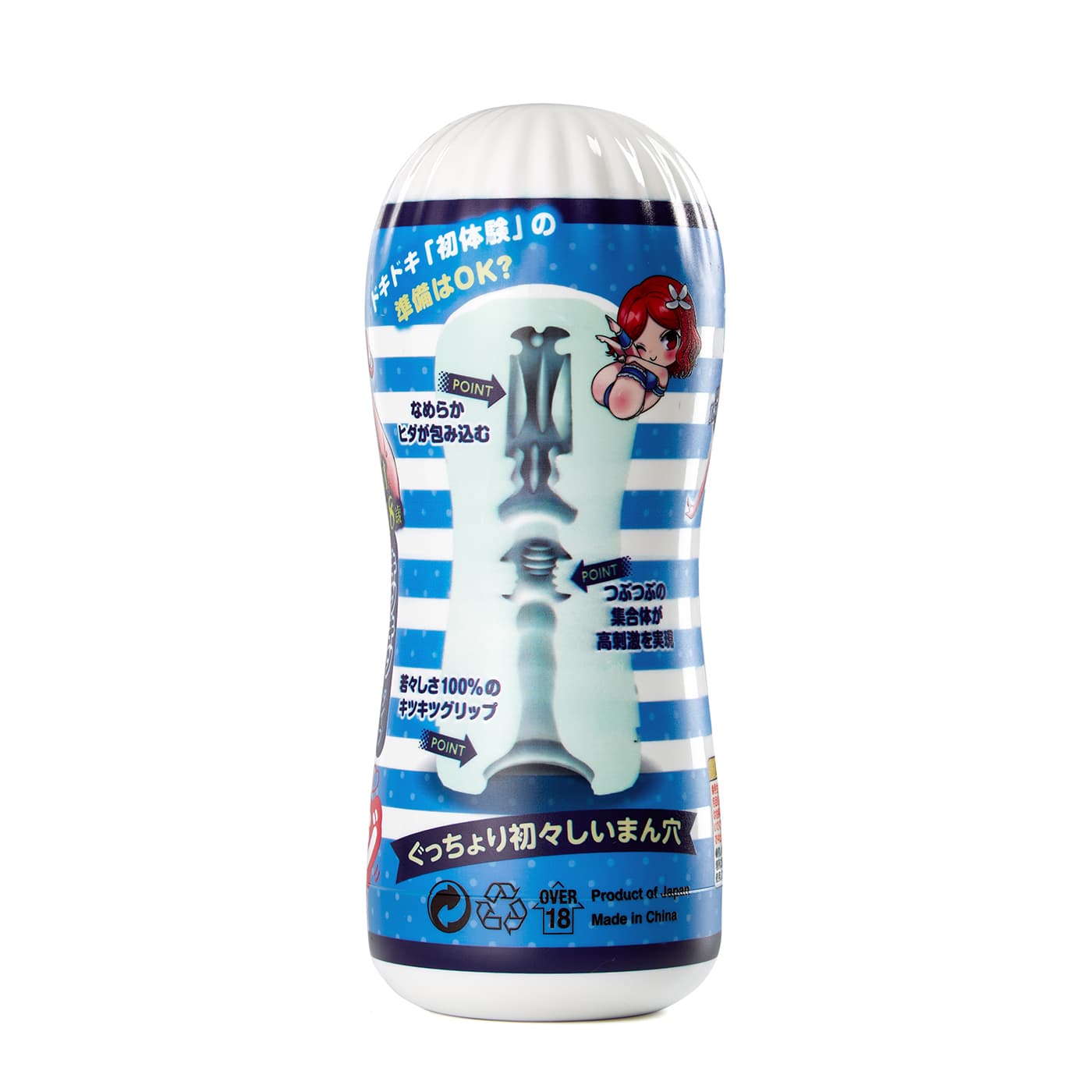 Seiraku Toys - Three Ages 18 Onahole Cup Masturbator (White) SRT1006 Durio.sg