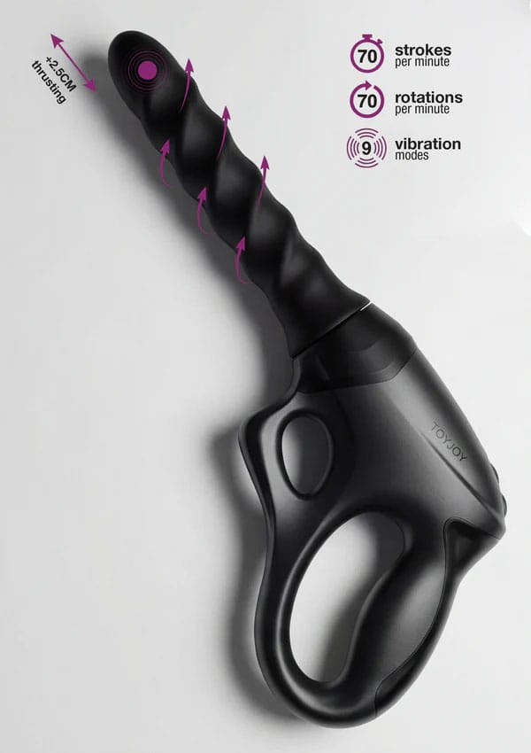 ToyJoy - Cadence Pro+ Rotating Gun Vibrator (Black) TJ1079 Durio.sg