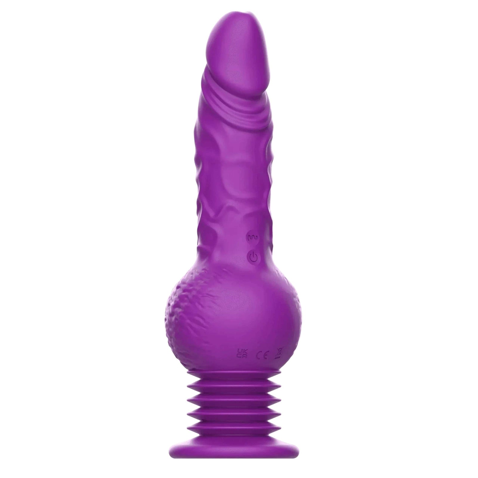 Tracy's Dog - Drillme App-Controlled Thrusting Realistic Dildo Vibrator (Purple) TRD1040 Durio.sg