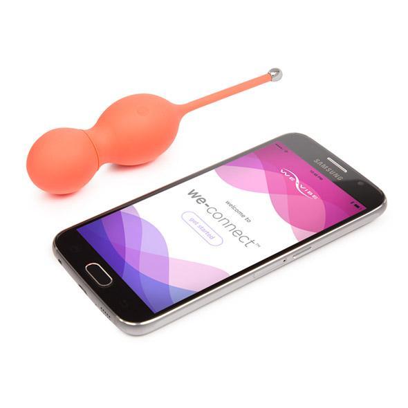 We-Vibe - Bloom App-Controlled Vibrating Kegel Balls (Orange) WEV1030 CherryAffairs