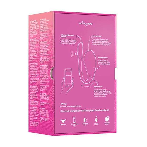 We Vibe - Jive 2 App-Controlled Egg Vibrator Secret Joyride (Electric Pink) WEV1086 Durio.sg
