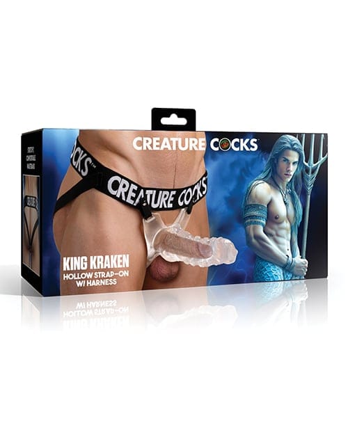 XR Brands - Creature Cocks King Kraken Hollow Strap On with Harness XR1101 Durio.sg