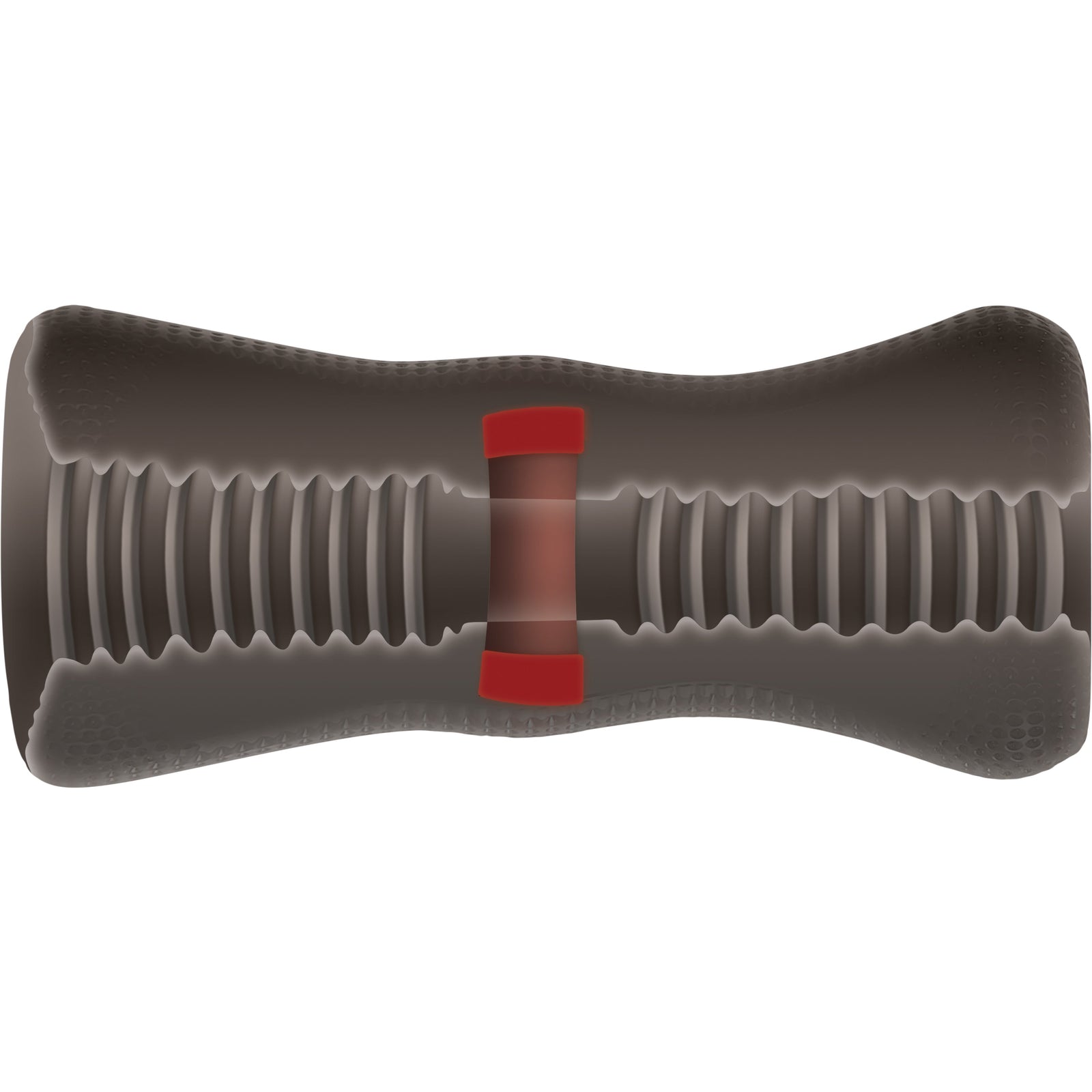 Zero Tolerance - The Vortex Soft Stroker พร้อมแหวนไก่สั่น (สีดำ)