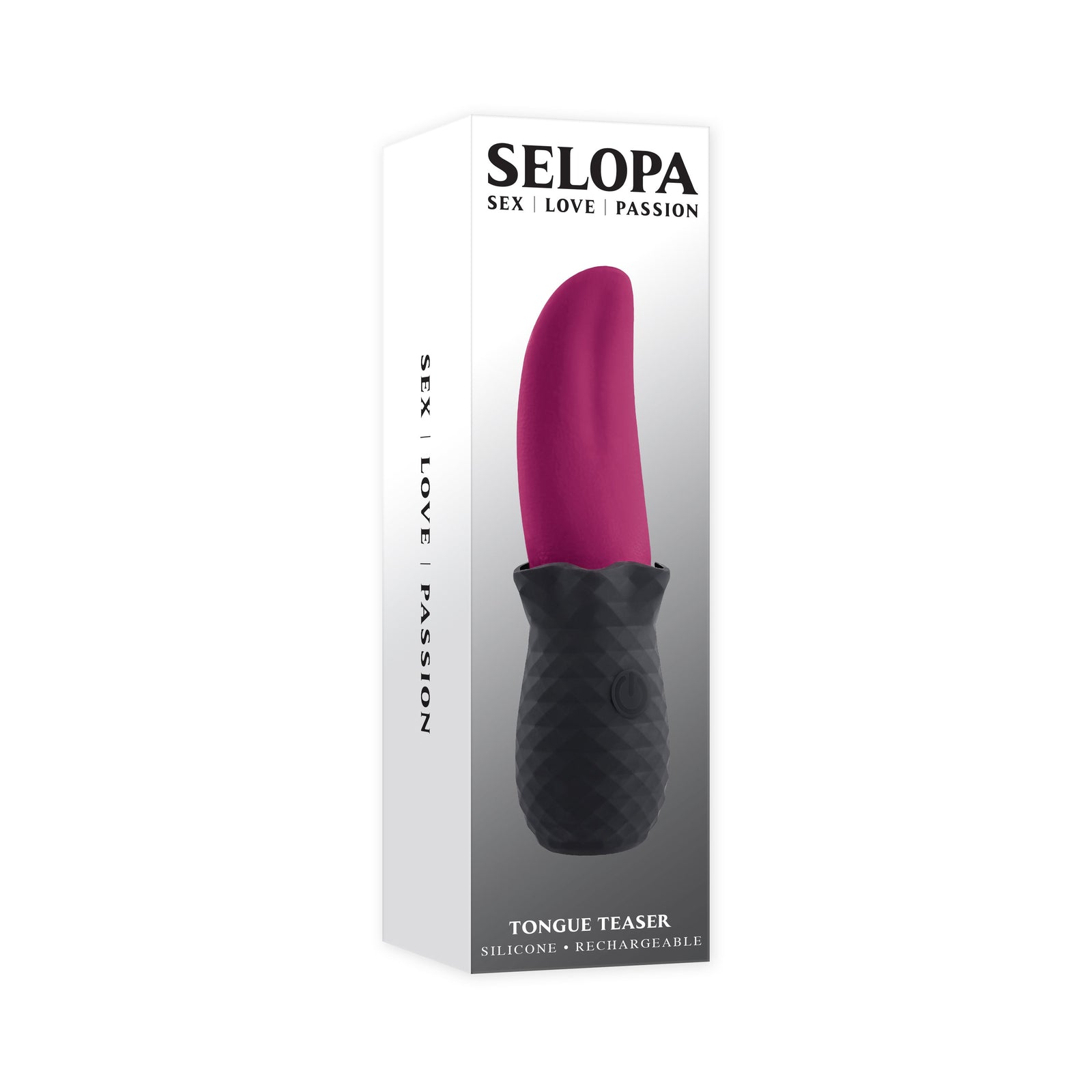 Selopa - เครื่องสั่นแบบชาร์จลิ้นทีเซอร์ (สีชมพู)