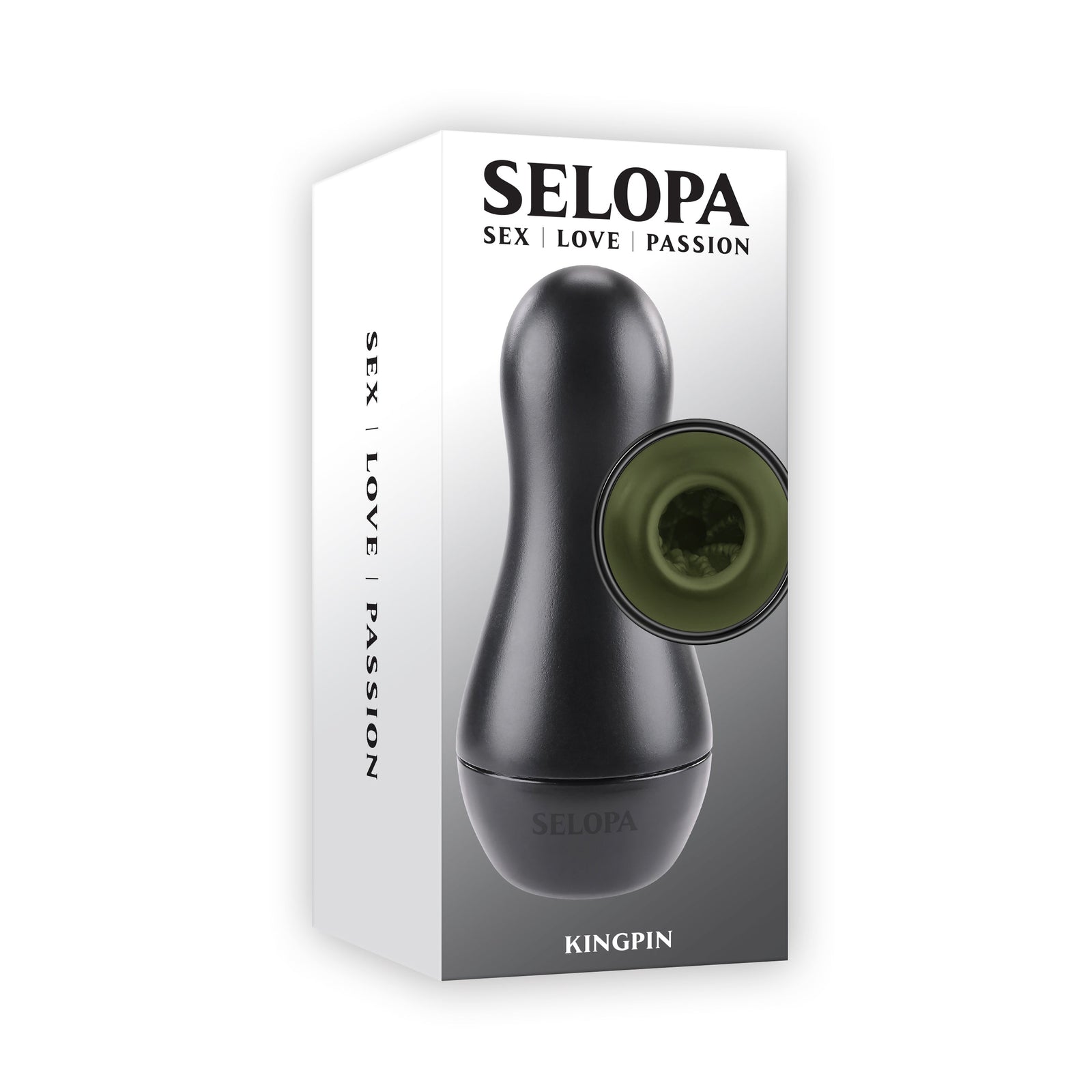 Selopa- Kingpin Stroker อุปกรณ์ช่วยตัวเอง (สีดำ)