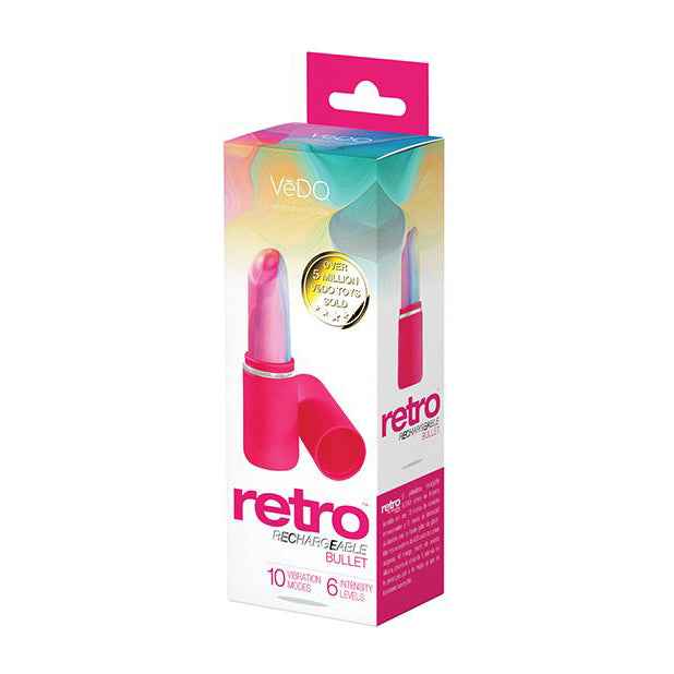 VeDO - เครื่องสั่นลิปสติกแบบชาร์จไฟได้ Retro Bullet Vibe