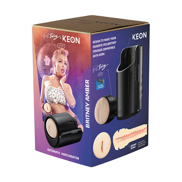 Kiiroo - Keon Feel Stars Collection Stroker 组合套装 Britney Amber (米色)