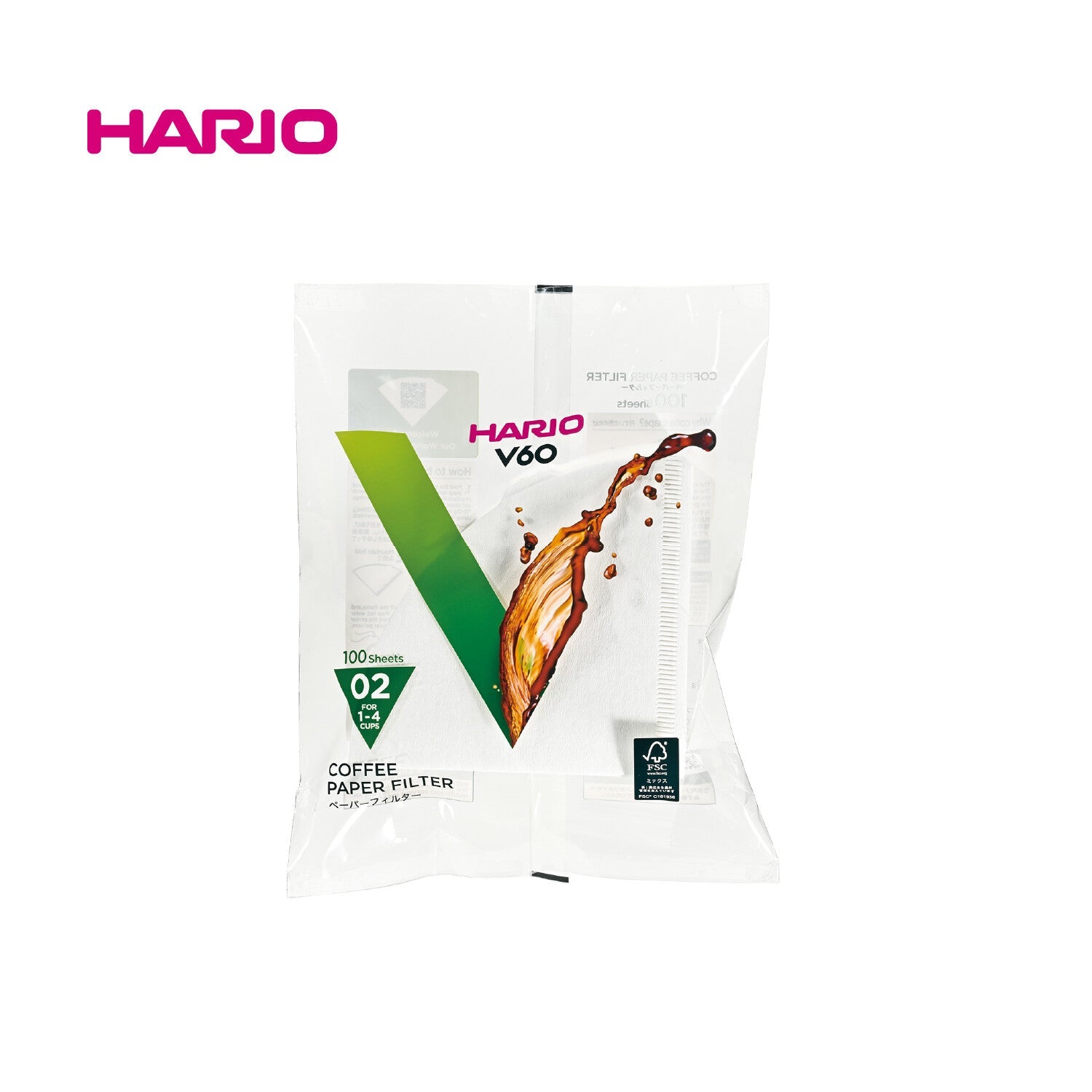 Hario - V60 Coffee Paper Filter 100 pieces