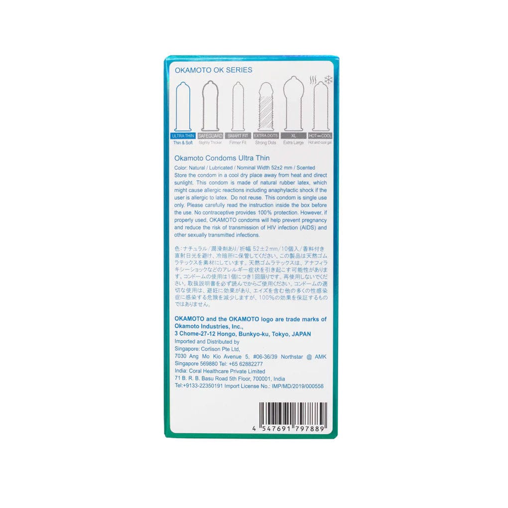 Okamoto - OK Ultra Thin Condoms 10's OK1026 CherryAffairs