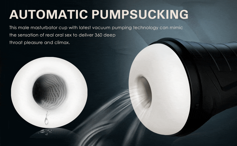 Tracy's Dog - Osburn Automatic Male Masturbator (Black) - Masturbator Soft Stroker (Vibration) Rechargeable Durio.sg