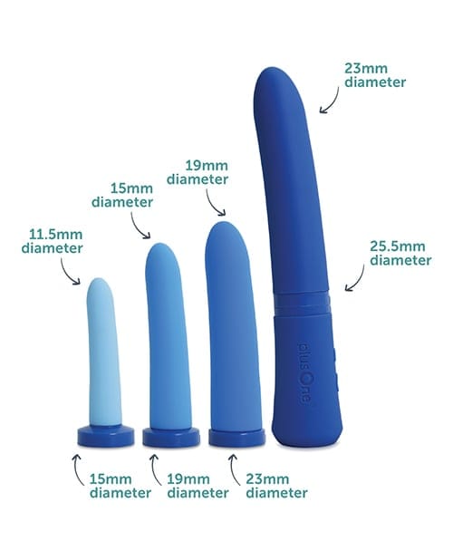 plusOne - Progressive Rechargeable Vaginal Dilator Set PO1015 Durio.sg
