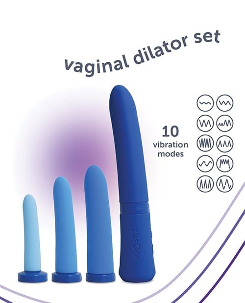 plusOne - Progressive Rechargeable Vaginal Dilator Set PO1015 Durio.sg