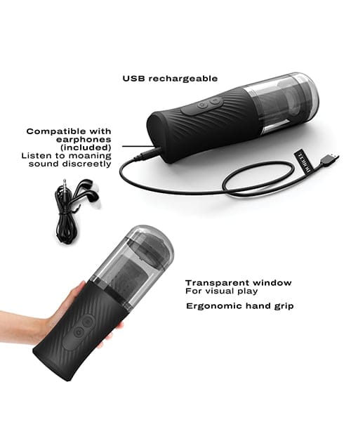 Dorcel - Thrust Blow Automatic Suction Male Masturbator (Black) DC1029 Durio.sg